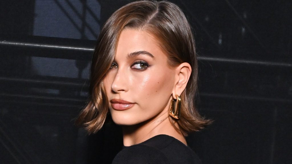 The Martini Nail Art Trend Gets the Hailey Bieber Treatment