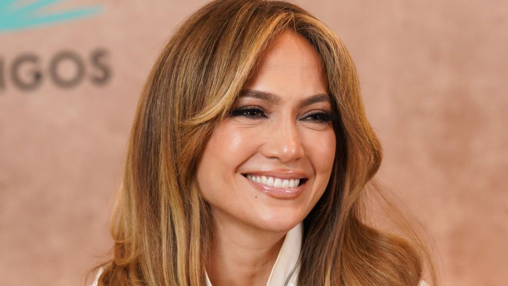 Jennifer Lopez Put a Frosty Magnetic Spin on Her Signature Nude Nails