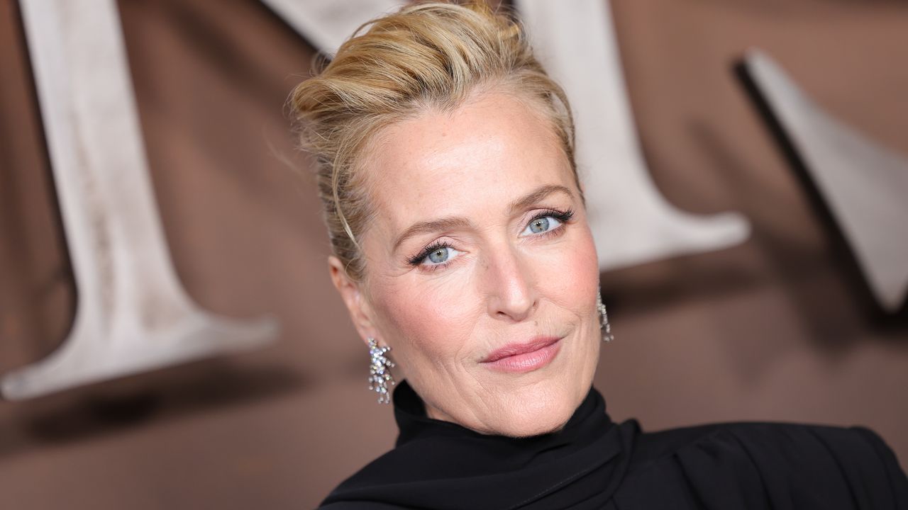 Gillian Anderson, อุปกรณ์เสริมผม, ปี 90, แฟชั่น, รันเวย์, รูปภาพ